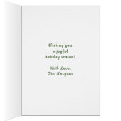 Walisische frohe Weihnachten, Custom Holiday Folde (Innen (Rechts))