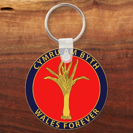 Walisische Garden Schlüsselanhänger (Vorderseite)