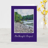 Walisische Grußkarten Geburtstagskarte: Fluss Usk Karte (Gelbe Blume)