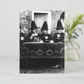 Walisische Hexen - Tee-Party Vintag Einladung (Stehend Vorderseite)