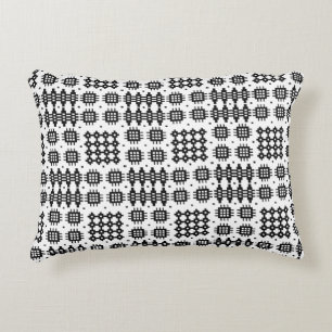 Walisische Imitate Tapestry Schwarz-Weiß Akzente K Dekokissen