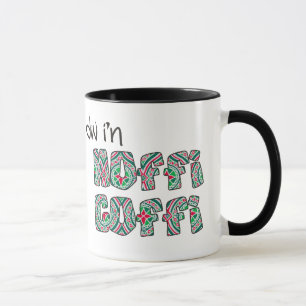 Walisische Kaffee-Tasse: Hoffi Coffi, Rot, Grün, S Tasse
