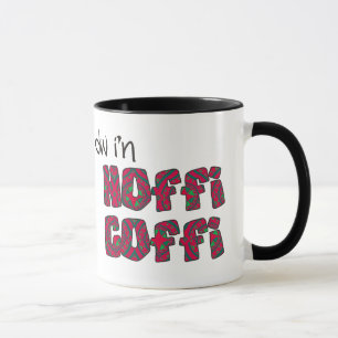 Walisische Kaffee-Tasse: Hoffi Coffi, Rot, Grünes Tasse