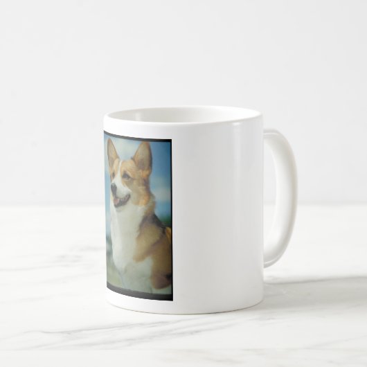 Walisische Korgi Kaffeetasse (VorderseiteRechts)