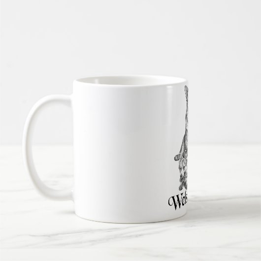 Walisische Korgi Kaffeetasse (Links)