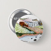 Walisische Landschaft Button (Vorne & Hinten)