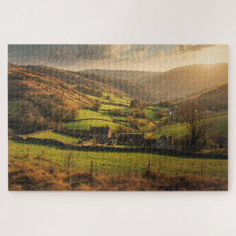 Walisische Landschaft Dorf Puzzle