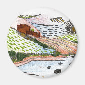 Walisische Landschaft Magnet (Vorne)