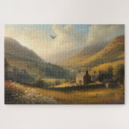 Walisische Landschaftstäler-Puzzleteile Puzzle