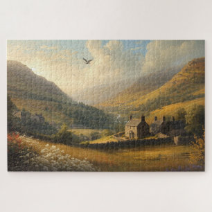 Walisische Landschaftstäler-Puzzleteile Puzzle