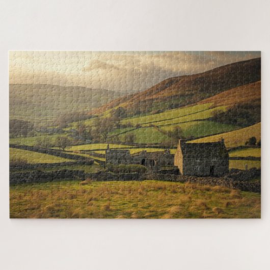 Walisische Landschaftstäler-Puzzleteile Puzzle (Horizontal)