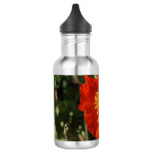Walisische Mohnblume (Orange) Edelstahlflasche (Links)