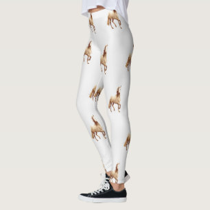 Walisische Pony und Cob Pferd Wasserfarbe Leggings