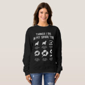 Walisische Springer Spaniel Dinge tun Freizeit Hun Sweatshirt (Vorne ganz)