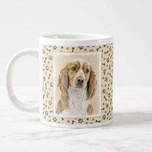 Walisische Springer Spaniel Malerei - Originale Hu Jumbo-Tasse