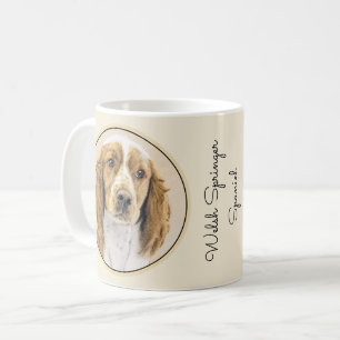 Walisische Springer Spaniel Malerei - Originale Hu Kaffeetasse