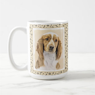 Walisische Springer Spaniel-Malerei - Originale Hu Kaffeetasse