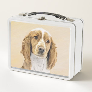 Walisische Springer Spaniel Malerei - Originale Hu Metall Brotdose