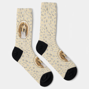Walisische Springer Spaniel Malerei - Originale Hu Socken
