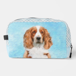 Walisische Springer Spaniel Malerei Originale Hund Waschbeutel
