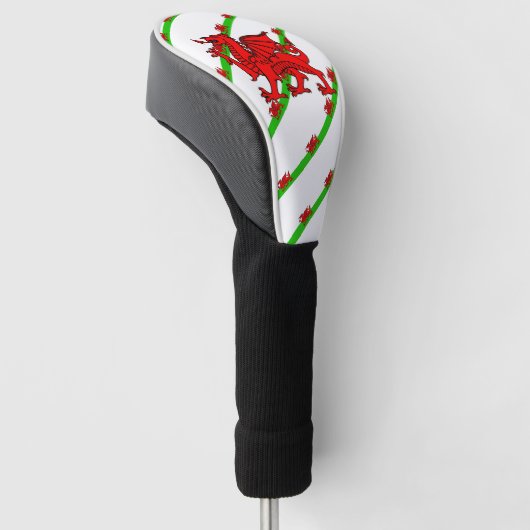 Walisische Streifenflagge Golf Headcover (angewinkelt)