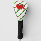 Walisische Streifenflagge Golf Headcover (Vorderseite)