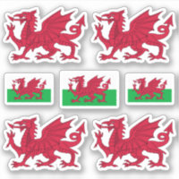 Walisische Symbole / Wappen und Flagge