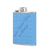 Walisische Tapestry-Muster, Chic Blue Custom Hifas Flachmann (Links)
