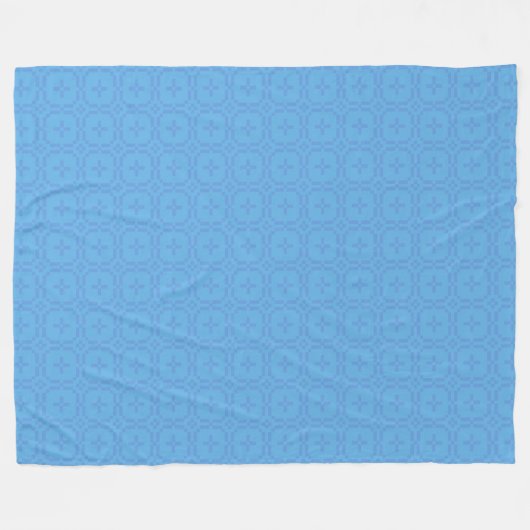 Walisische Tapestry-Muster, Chic Blue Fleece Blank (Vorderseite (Horizontal))