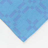 Walisische Tapestry-Muster, Chic Blue Fleece Blank (Ecke)