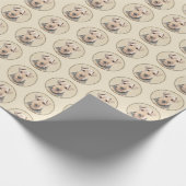 Walisische Terrier-Malerei - Niedliche Original Hu Geschenkpapier (Ecke)