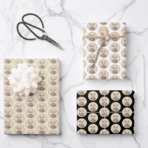 Walisische Terrier-Malerei - Niedliche Original Hu Geschenkpapier Set