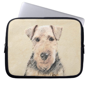 Walisische Terrier-Malerei - Niedliche Original Hu Laptopschutzhülle