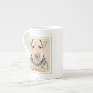 Walisische Terrier-Malerei - Niedliche Original Hu Porzellantasse