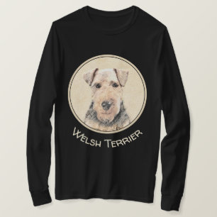 Walisische Terrier-Malerei - Niedliche Original Hu T-Shirt