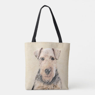 Walisische Terrier-Malerei - Niedliche Original Hu Tasche