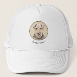 Walisische Terrier-Malerei - Niedliche Original Hu Truckerkappe