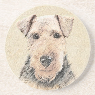 Walisische Terrier-Malerei - Süße originelle Hunde Getränkeuntersetzer