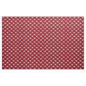 Walisische Terrier-Silhouetten Hunde Rot und Weiß Stoff (Yard (91,4 cm))