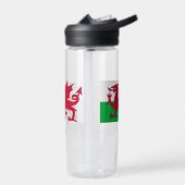Walisische Wappen, Drachenflagge, Wales Trinkflasche (Links)