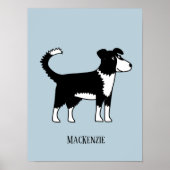 Walisischer Border Collie Schafhund Benutzerdefini Poster (Vorne)