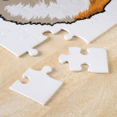 Walisischer Corgi mit Krone Puzzle (Seite)