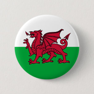 Walisischer Drache Button