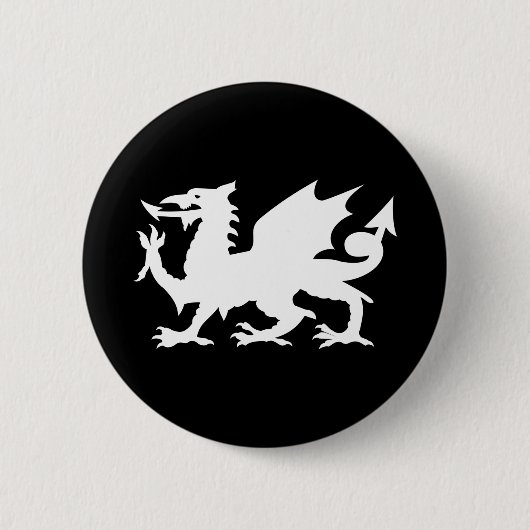 Walisischer Drache Button (Vorderseite)