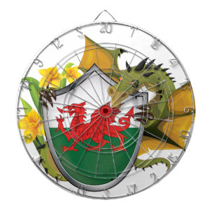 Walisischer Drache Dartscheibe