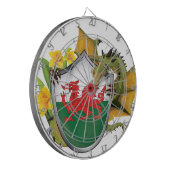 Walisischer Drache Dartscheibe (Vorderseite Links)
