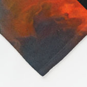 Walisischer Drache heizt englisches Schloss Fleecedecke (Ecke)