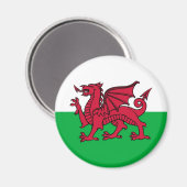 Walisischer Drache Magnet (Vorderseite/Rückseite)