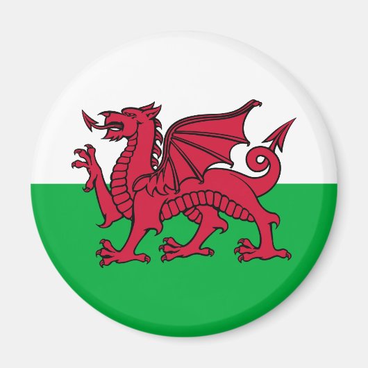 Walisischer Drache Magnet (Vorne)