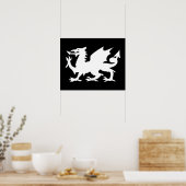 Walisischer Drache Poster (Küche)